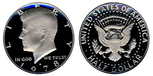 1978 S Gem Proof Kennedy Half Dollar US Coin Half Dollar Uncirculated US Mint 