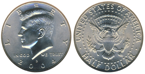 2004-P 50C Kennedy Half Dollar Ch BU 