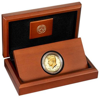 2014 50th Anniversary Kennedy Half Dollar Gold Proof Coin