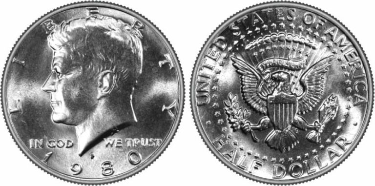 1980 Kennedy Half Dollar 