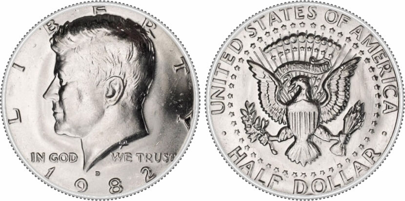 1982-D Kennedy Half Dollar