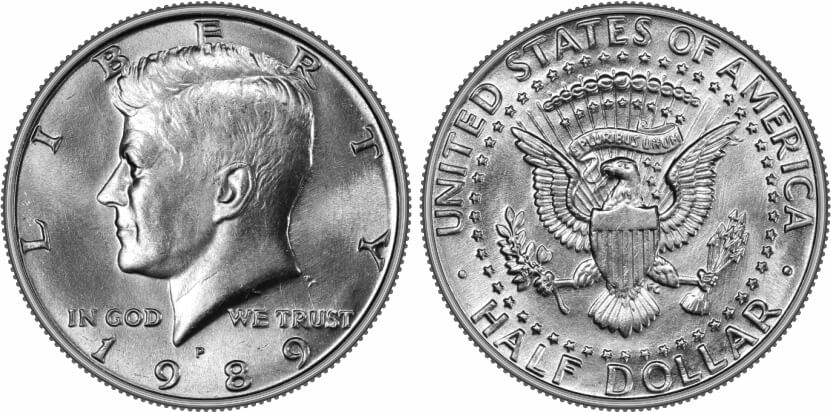 1989-P Kennedy Half Dollar