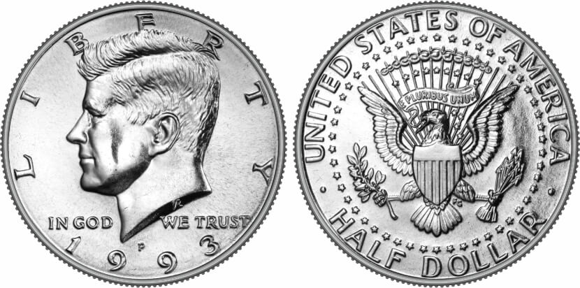 1993-P Kennedy Half Dollar